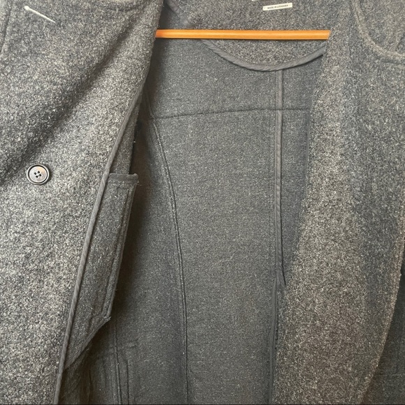 Isabel Marant Etoile Clifford Charcoal Wool/Alpaca BlendPea Coat 38 - Picture 14 of 16